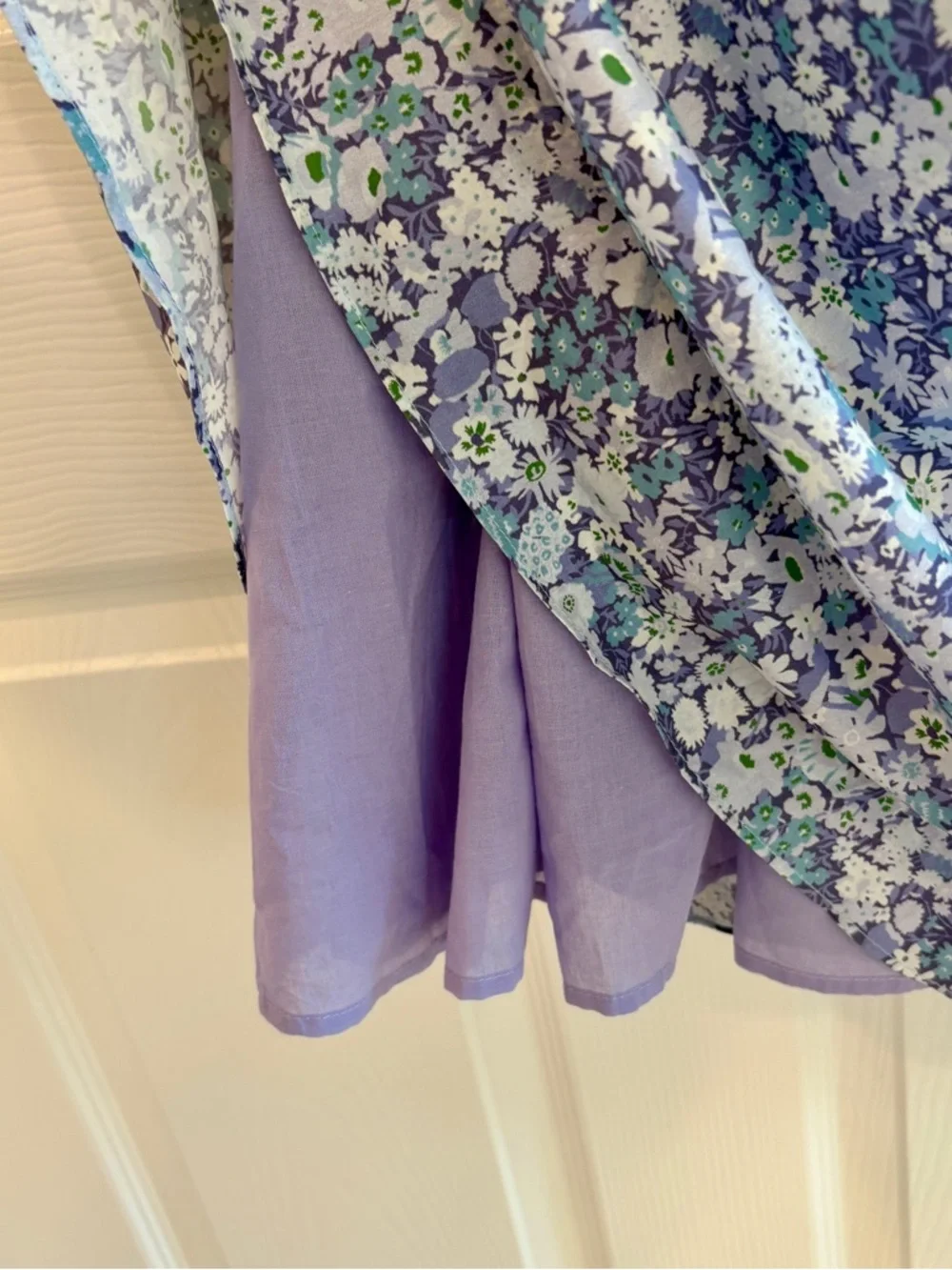 NWT English Factory Anthropologie Denim Rosette Floral Midi Dress - Picture 6 of 7